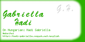 gabriella hadi business card